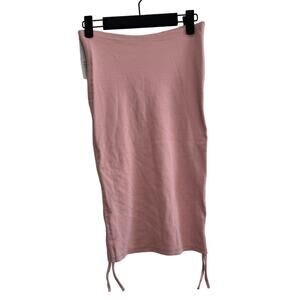 NWT Women's Sleeveless Pink Bodycon Strapless Mini Dress Skirt Small